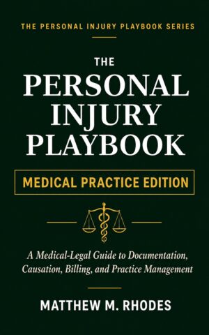 The Personal Injury Playbook: Medical Practice Edition book cover