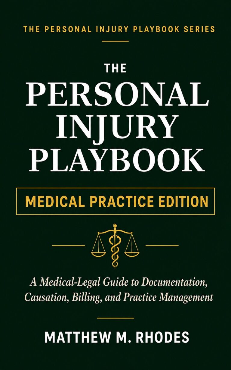 The Personal Injury Playbook: Medical Practice Edition book cover