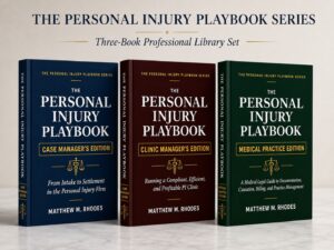 The Personal Injury Playbook: 3-Book Set — Case Manager's, Clinic Manager's, and Medical Practice Editions