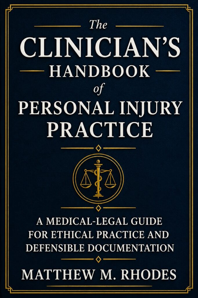 The Clinician’s Handbook of Personal Injury Practice book cover