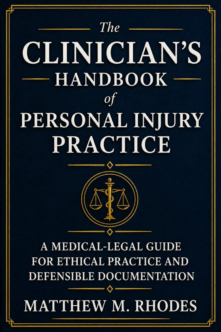 The Clinician’s Handbook of Personal Injury Practice book cover
